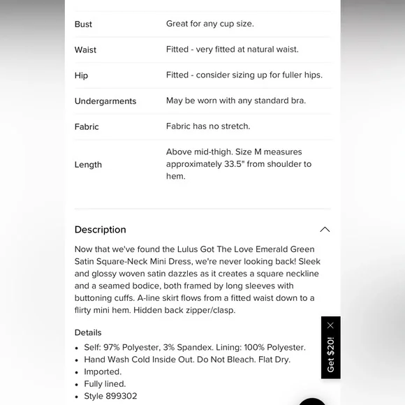 Lulus Got The Love Emerald Green Satin Square-Neck Mini Dress - Picture 6 of 7